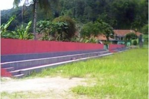 Kondisi Lapang Desa Subang yang sedang direhab